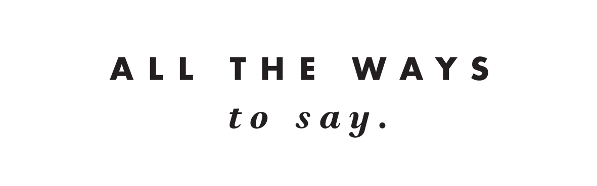 Logo All The Ways To Say